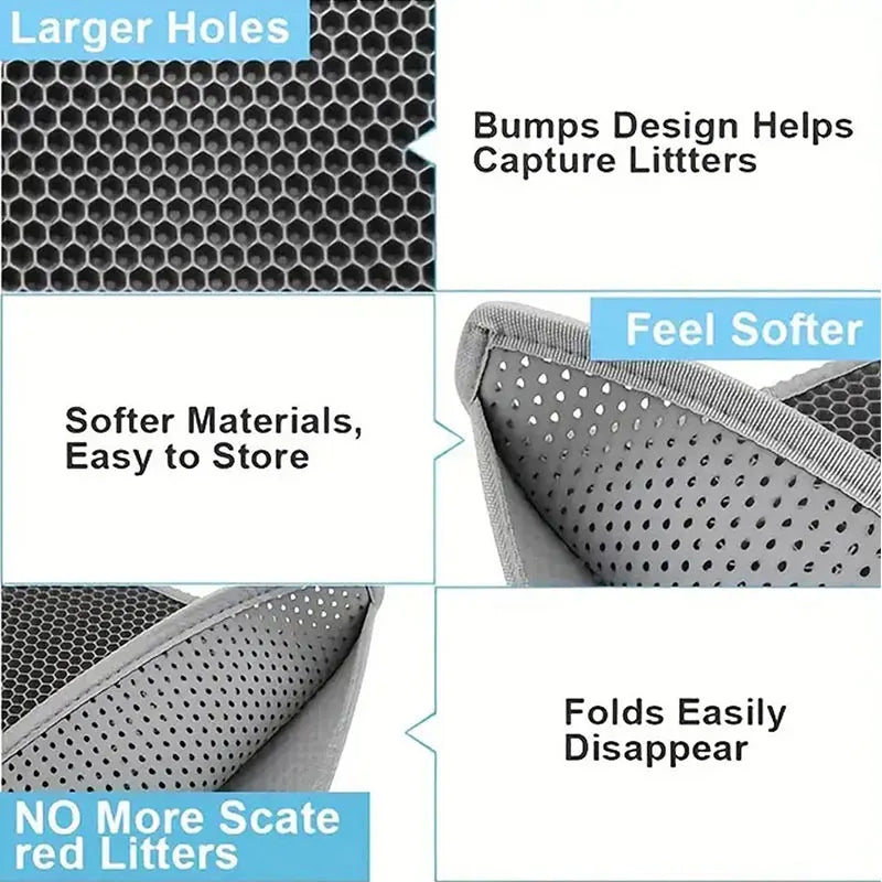Double Layer Cat Litter Trapping Mat