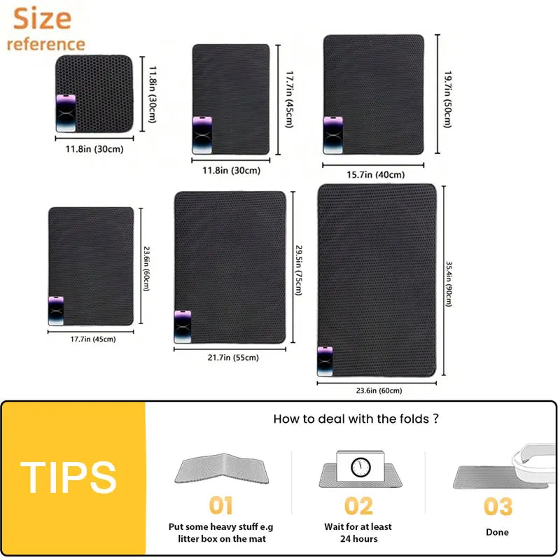 Double Layer Cat Litter Trapping Mat
