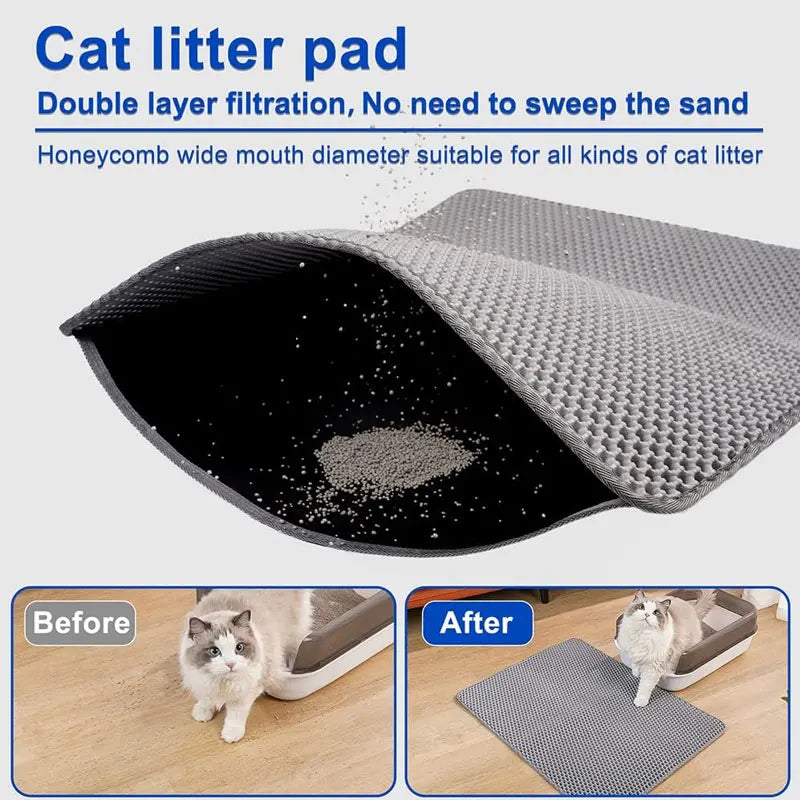 Double Layer Cat Litter Trapping Mat